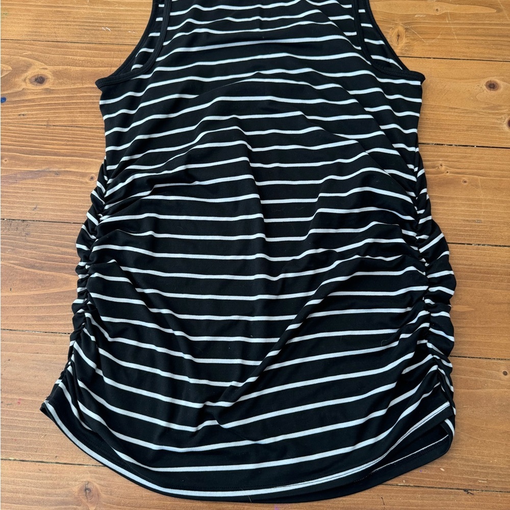 Time and‎ Tru Black and White Striped Dress